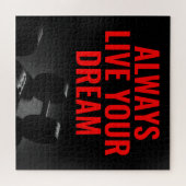 Leef je droom Bodybuilding Training Fitness Legpuzzel (Horizontaal)