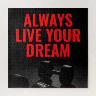 Leef je droom Bodybuilding Training Fitness Legpuzzel