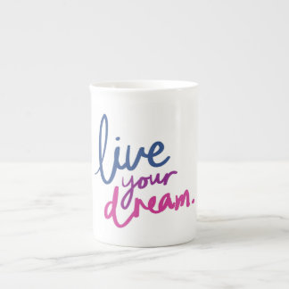 Leef Je Droom Inspirerende Quote Koffiemok Porselein Kop