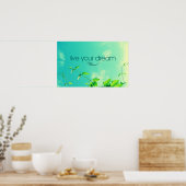 Leef je droom. Vibrant Sky Poster (Keuken)