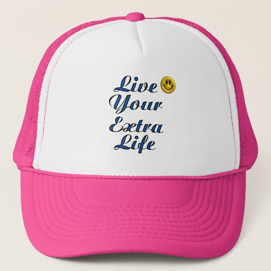 Leef je extra leven trucker pet (Voorkant)