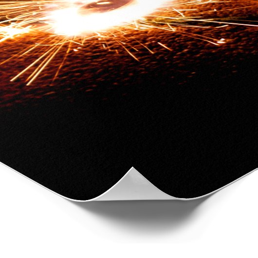 Leef je leven als een vuurwerk. poster (Hoek)