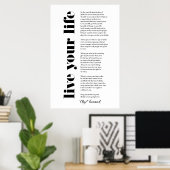 Leef je leven bij Tecumseh Poster (Thuiskantoor)