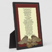 Leef je leven, chef Tecumseh goudadelplaque Fotoplaat (Zijkant)