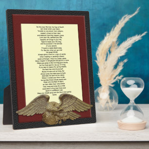 Leef je leven, chef Tecumseh goudadelplaque Fotoplaat
