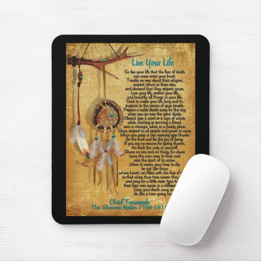 Leef je leven, Chief Tecumseh "Act of Valor" Muismat (Met muis)