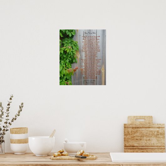 Leef je leven, Chief Tecumseh Poster (Keuken)