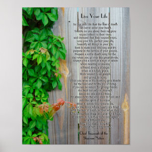 Leef je leven, Chief Tecumseh Poster