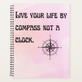 Leef je leven door kompas, geen klok planner (Voorkant)