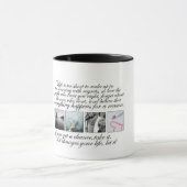 Leef je leven, geen spijt mok (Midden)