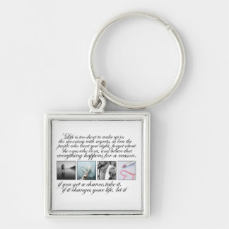 Leef je leven, geen spijt sleutelhanger