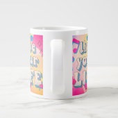 Leef je leven grote koffiekop (Achterkant)