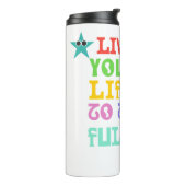 Leef je leven inspiratie reismok thermosbeker (Gedraaid links)