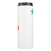 Leef je leven inspiratie reismok thermosbeker (Achterkant)