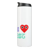 Leef je leven inspiratie reismok thermosbeker (Geroteerd rechts)