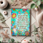 Leef je leven Inspirerend Quote Inspirivity Kaart