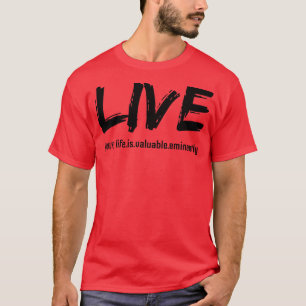 LEEF je leven is een waardevolle voornamelijk zwar T-shirt