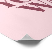 Leef je leven je eigen manier Citaat Roze Typograf Poster (Hoek)
