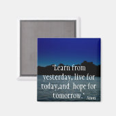 Leef je leven magneet (Voorkant / Achterkant)