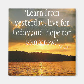 Leef je leven magneet (Voorkant)