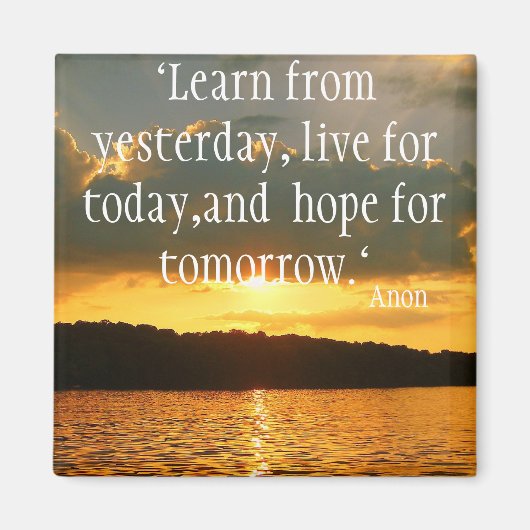 Leef je leven magneet (Voorkant)