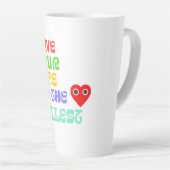 Leef je leven met de grootste latte mok (Rechterhoek)