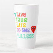 Leef je leven met de grootste latte mok (Voorkant)