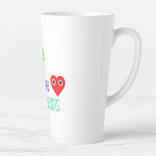 Leef je leven met de grootste latte mok
