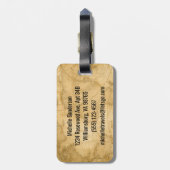 Leef je leven met een compass Custom Bag Bagagelabel (Achterkant verticaal)