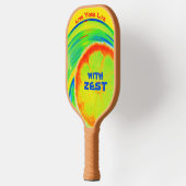 Leef je leven met Zest Psychedelic Citrus Pickleball Paddle (Links)