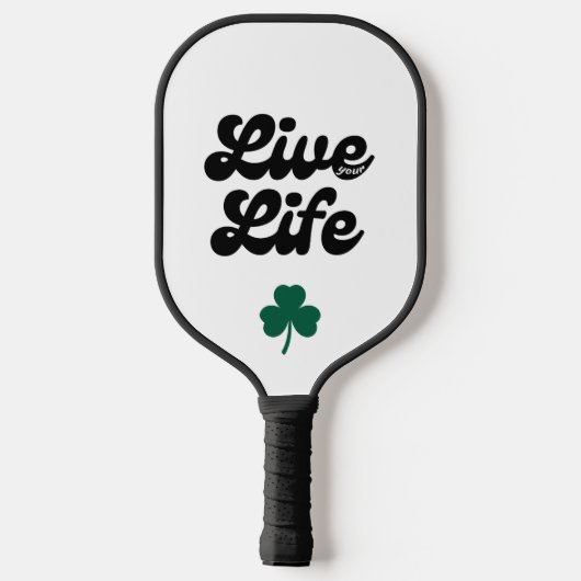 Leef je leven Pickel Pickleball Paddle (Achterkant)