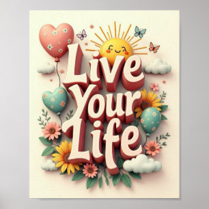 Leef je leven poster