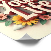 Leef je leven poster (Hoek)