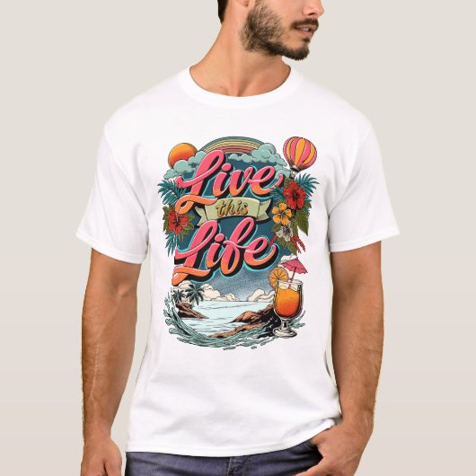 Leef je leven t-shirt (Voorkant)
