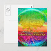 Leef je leven tot het uiterste briefkaart (Voorkant / Achterkant)