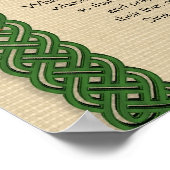 "Leef je leven" van Chief Tecumseh Poster (Hoek)