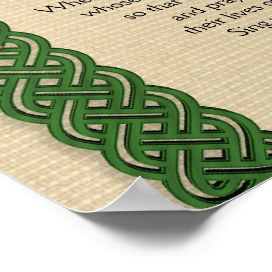 "Leef je leven" van Chief Tecumseh Poster (Hoek)