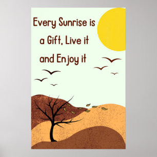 leef je leven, Zelf motivatie Quotes Poster