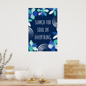 Leef je leven, zoek de ziel in alles poster (Keuken)