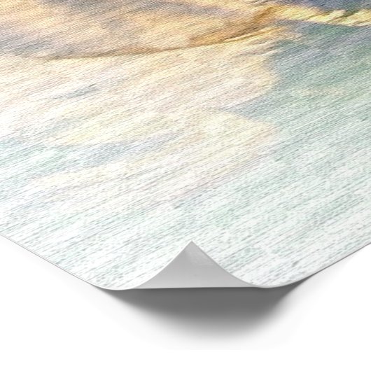 "Leef je leven" zonsondergang Tecumseh Dreamweaver Poster (Hoek)