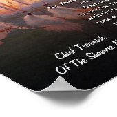 "Leef je leven" zonsondergang Tecumseh Dreamweaver Poster (Hoek)