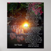 "Leef je leven" zonsondergang Tecumseh Dreamweaver Poster (Voorkant)