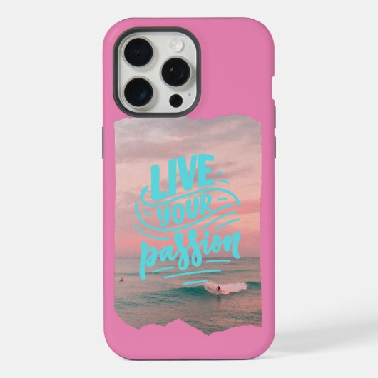 leef je passie iPhone hoesje (Achterkant)