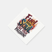 Leef je passie servet (Hoek)