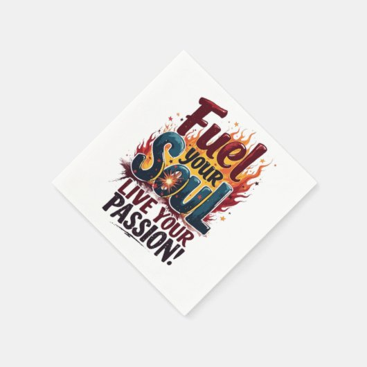 Leef je passie servet (Hoek)