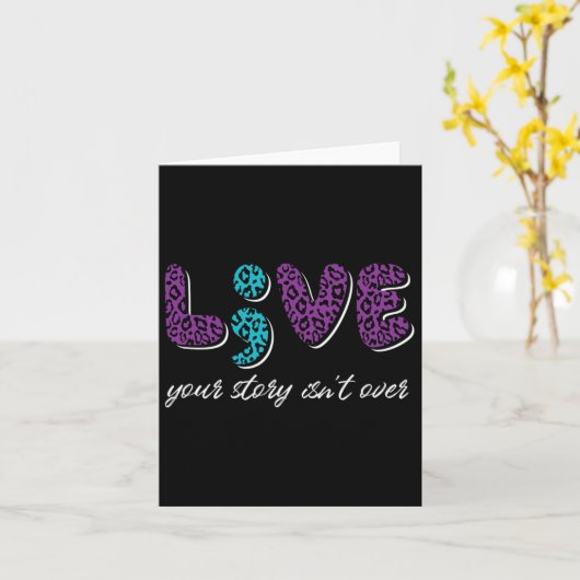 Leef je verhaal is nog niet voorbij - zelfmoordpre kaart (Gele Bloem)