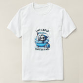 Leef, Lach, Broodrooster bad T-shirt (Design voorkant)