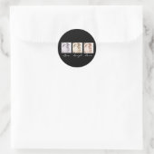 Leef, lach, hou van 3 rozen sticker (Tas)