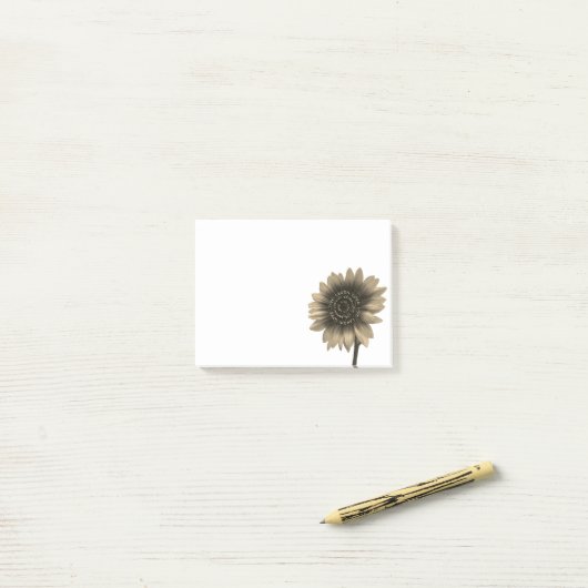Leef, Lach, Hou van zonnebloem Post-it® Notes (Op bureau)
