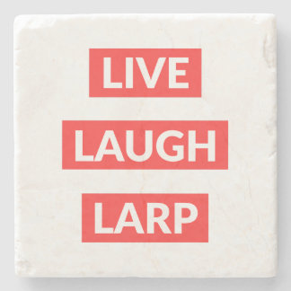 Leef Lach Larp Stenen Onderzetter